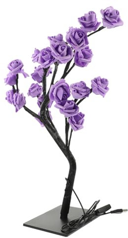 Angoily -rosenbaum-lampe Blumen-dekorationslicht Für Schlafzimmer Kompaktes Nachtlicht
