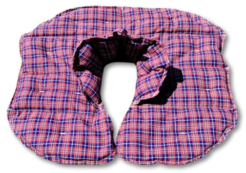 Jamso Design - Das original Meindl® Wärme-Nackenkissen Theresa, Größe M, 11 Kammern mit Rapsfüllung, Wärmekissen, Hörnchen mit Kragen, Nackenhörnchen, Kühlkissen, Schulterkissen, Körnerkissen