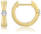 KRKC&CO Creolen Silber 925 Damen mit Stein, Creolen Ohrringe mit Zirkonia, Kreolen Huggies in Schleife Form, Hypoallergen Antiallergisch Ohrschmuck Geschenke für Frau Mädchen, 14K Gold