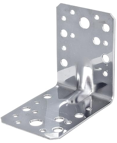 Alberts 820015 Schwerlast-Winkelverbinder | Edelstahl | 90 x 90 x 65 mm | 10er Set