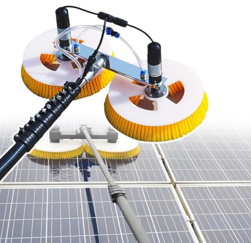 pealiritansemen Reinigungsmaschine Für Photovoltaikmodule – Solar-Reinigungsgerät Für Photovoltaikmodule – Reinigungswerkzeug Für Fenster-Solarmodule Für Bürogebäude/Garten, Mit Teleskopstange,6m