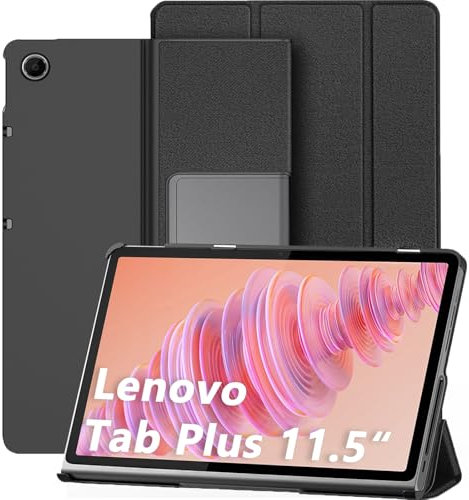 DUX DUCIS Funda para Lenovo Tab Plus 11,5 Pulgadas 2024 (TB351FU), Carcasa Folio Ligera con Cubierta de PC, Negro