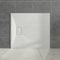 Aquariss White Rectangular Shower Tray Slate Effect SMC Slip-Resistant Shower Base for Bathroom Enclosures 1000x900mm with Waste