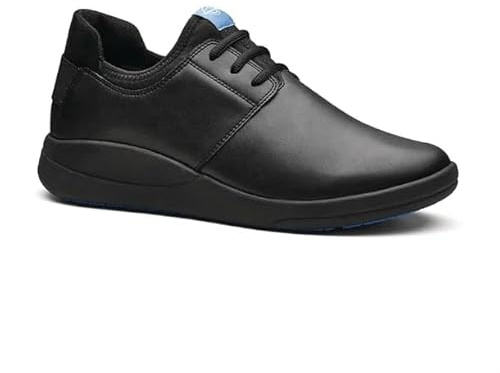 WearerTech Relieve Shoe Black/Black with Modular Insole - Size 39-40 UK 6 | Customisable arch support reduces pressure and joint strain during long shifts in demanding commercial kitchens.