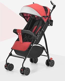 OHMG Baby Kinderwagen,Kids Kinderwagen,0–4 Jahre,0–22 kg,Kompakter Buggy,3 Liegepositionen,Flache Liegeposition,Klein zusammenklappbar,mit Schultergurt,5-Punkt-Gurtsystem,Korb,Fußbremse