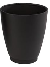 Trautesheim® Metall Übertopf Vase Blumentopf schwarz, Zwei Größen (20 und 25 cm) oder als Set (25 cm hoch, 20 cm ⌀)