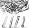 Krokodil Haarspange für DIY Schleifen Haarspangen 4.5 cm Lang Silber Haarlocken Trennungs Clips Friseur Clips Blanko Krokodil Clip (100 Pcs)