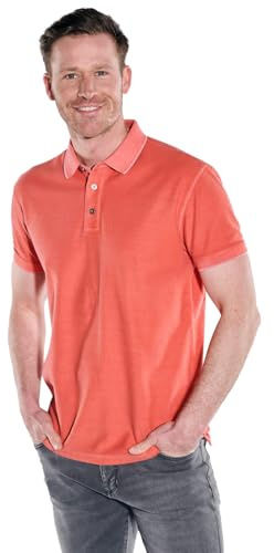 engbers Herren Herren Polo-Shirt strukturiert, Hellrot, 38451, Hellrot in Größe 5XL