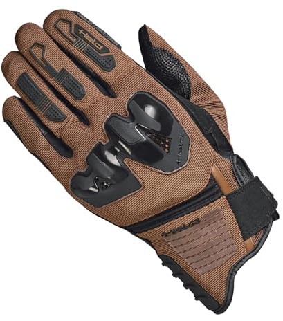 Held Sambia 2 Motorrad-Handschuh Herren Braun 8 | Adventure Motorrad-Handschuhe – CE zertifiziert – Knöchelprotektor – Belüftetes Obermaterial