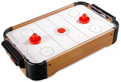 Xoeryoy Mesa de Hockey de Aire para niños, Mesa de Hockey de Aire pequeña portátil de 20 x 12 x 4, Juegos flotantes con Ventilador eléctrico, Juegos de de Rompecabezas, Regalos para niños y niñas