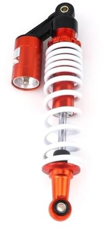 NKURTPC Motorräder Luftfeder Fit Für Roller Dirt Bike Go Kart Quad ATV Motorrad 325/350mm Luft Stoßdämpfer Hinten Suspension Dämpfung(350MM-8mm)