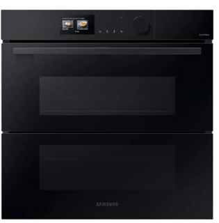 Samsung NV7B6799JBK Forno Combinato A Vapore, Serie 6, Dual Cook, 60 Cm, 76 Litri, Pirolitico, Nero, Wifi, Classe Energetica A+