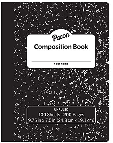 Pacon Unlinierte Satz Buch, Schreibblock, Notizbücher