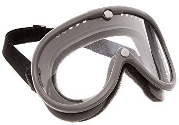 Perfekt Sportschutzbrille - DDR-Design, Belüftung, Verstärkte Nieten, Grau