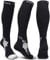 Physix Gear Sport Kompressionsstrümpfe Damen & Herren Stützstrümpfe (20-30mmHg) für Wassereinlagerungen, Flugreisen & Sport Kompressionssocken Langlebige Laufsocken Compression Socks GRAU BLUME S/M