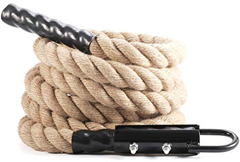 letsgood Gym Fitness Training Climbing Ropes - Battle Rope for Kids, Indoor Outdoor Gym Exercise, 10 13 16 18 20 ft Available (1.5'' x 20 Feet)