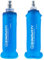 SINOVATI® TPU Faltbare Trinkflaschen, Soft Flask, Wasserflasche BPA-Frei Sportflasche für Trinkrucksack, Fahrrad, Wandern,Joggen,Camping und Klettern (Blau, 250ml + 500ml)