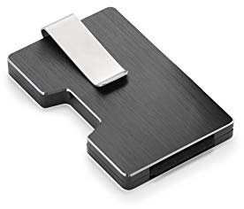 Philippi - Cooper Kartenhalter - RFID Ausleseschutz für ihre Kreditkarten in minimalistischem Design - fasst bis zu 10 Kreditkarten - grau