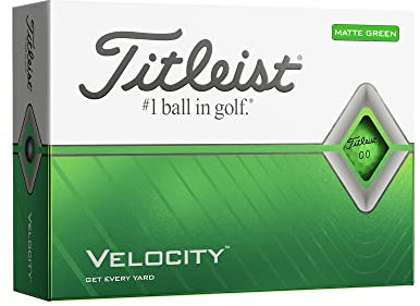 TITLEIST Unisex Velocity Golfball, mattgrün, Einheitsgröße