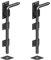 Haven Heritage Gate Drop Bolt Secure System - Heavy Duty Drop Down Bolt for Enhanced Security for Driveway Gates, Wooden Gates, Barn and Stable - Garage Door Bolt, Gate Bolt Black - 2 x 600mm (24)