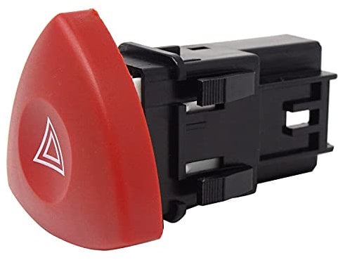 Vinciann Tasto pulsante interruttore lampeggianti emergenza auto 4 frecce compatibile con codice OEM 93856337 adatto a Espace compatibile con Laguna e altri - LER1