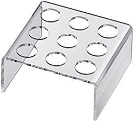 SCHÖNHUBER FRANCHI alzata in plexiglass trasparente porta coni, con 9 fori per finger food. Eventi, Catering, Party, Hotel, Ristorante, Pasticceria, Panetteria, cene con amici 12,2x12,4 x 5,7