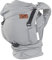 SCHMUSEWOLKE HalfBuckle - Babytrage für Neugeborene ab der Geburt (0-12 Monate, 3-12 kg) - BIO-Baumwolle - Urban Grey