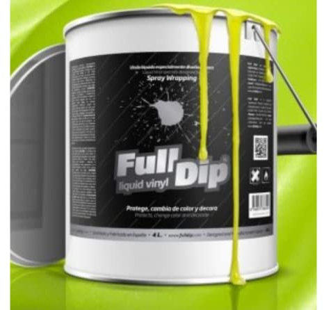 AutoFullCar Peinture pour voiture jaune métallisé vinyle liquide 4 litres