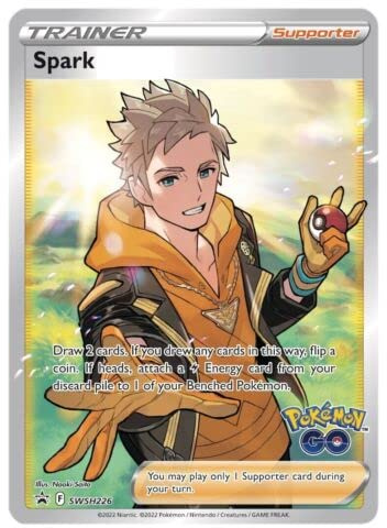 Spark SWSH226 Full Art Pokemon GO Promo-Karte (SWSH Promo-Serie) + TitanCards® Toploader