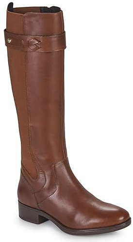 Geox D Felicity, Knee High Boot Donna, Marrone, 36 EU