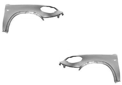 DM Autoteile 121137 Kotflügel vorne SET ABS+Blinkloch grundiert kompatibel für BMW X5 E70 bj 10-13