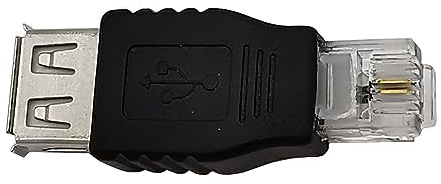 kawehiop Características de seguridad incluidas en USB 0 Conector USB hembra a RJ11 Para USB 2.0 USB-hembra a RJ11 ABS Conector RJ11 a USB