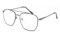 tide Optical BlauLicht blockiert Computer Lesebrille aus Metall, Metallgestell Nerd Platz Augenschutz Video Eyeglasses Anti Blendung Damen Herren (Grau，+3.0)