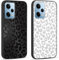 Yoedge 2 × Funda para Xiaomi Redmi Note 12 5G 6,67,Carcasa para Teléfono Móvil con Leopardo Dibujos Aesthetic Cover,Antigolpes Capa de Soft Silicona TPU para Xiaomi Redmi Note 12 5G Blanco Negro Case