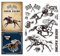 CHGCRAFT Pferderennen Klare Stempel Geschirr Transparente Stempel Pferdemuster Silikondichtungen Für DIY Scrapbooking Fotoalbum Dekoration 4.3x6.3 Zoll