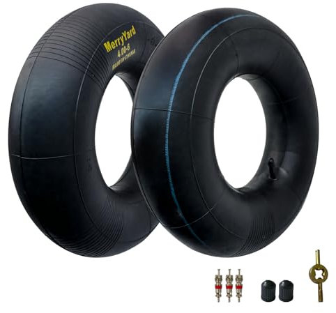 2-Pack of 13 * 4.00-6 Inner Tubes,TR13 Straight Valve Stem,High air tightness,Heavy Duty Replacement for Hand Truck,Wheelbarrows,Mowers,Utility Wagon,for 4.10/3.50-6 Wheel,350/400-6,3.50-6,4.10-6