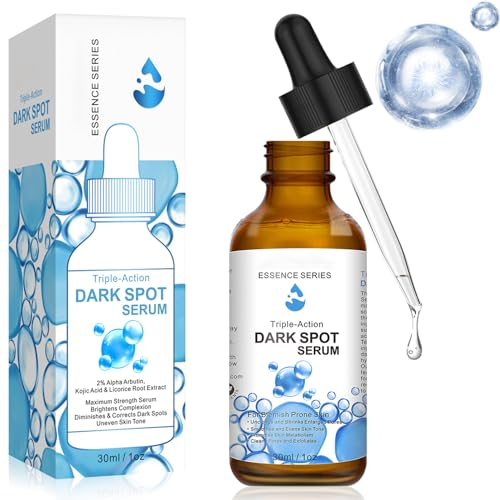 Kojisäure Gesichtsserum - Dunkle Fleckenentferner für das Gesicht - Gesichtsfeuchtigkeitscreme mit Arbutin - reduziert Mattigkeit und gleicht den Hautton aus - pigmentflecken entferner gesicht