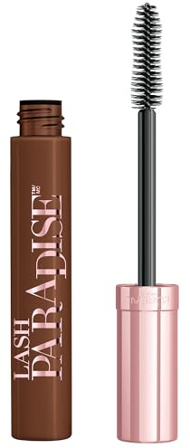 L'Oreal Paris Makeup Voluminous Lash Paradise Mascara, Voluptuous Volume, Intense Length, Feathery Soft Full Lashes, No Flaking, Smudging or Clumping, Latte Brown, 0.28 Fl Oz