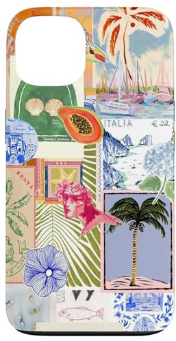 iPhone 13 European Summer Palm Tree Italy Coastal Travel Case
