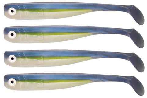 Zanderbait 16cm Bitterling, Angelköder, Kunstköder, Zanderbait, Zanderköder, Softbait, Gummifisch, Gummiköder, Lieferumfang 4 Stück.
