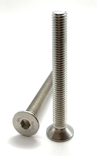 Vis M8x70 mm Tête Fraisée BTR en acier INOX A2 | Ø 8x70 mm - M8 x 70mm | FHC à 6 pans creux (clé allen) ISO 10642 / DIN 7991 | Vis inoxydable A2 (V2A/304) : LOT DE 5 Pcs - Premium Fixation