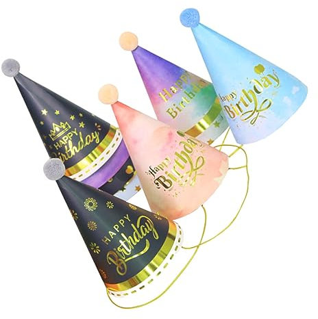 VICASKY 10 Pezzi decorazioni per cappelli berretto di compleanno cappelli per bambini cappello compleanno cappellino compleanno cappello per bambini fai da te cappelli di compleanno