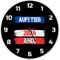 Kiel AHOI Wanduhr aus Alu mit Spruch Aufstieg 2024 Maritimer Hafen-Chic Stadt-Wappen Design Fußball-Aufsteiger 2024 Schleswig-Holstein Stolz