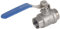 Yuecoom 1/2'' Edelstahl-Kugelhahn, zweiteiliger Kugelhahn mit Innengewinde, NPT-Vollanschluss, 2-Wege-Drehhebel, Edelstahl SS304, zweiteiliger Kugelhahn WOG1000