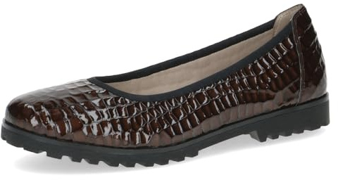 Caprice Damen Ballerinas aus Leder Rund
