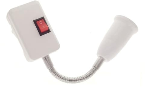 jojofuny Led-lampensockel Fassung Und Eu-stecker Tragbarer Led-lichthalter Frei Biegbar Geeignet Für Hausbar Und Tischlampen Aus Industriekunststoff Glühbirne Nicht Enthalten