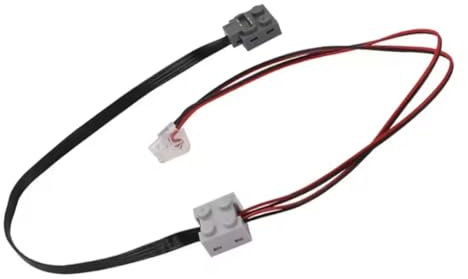 Panlouting Câble d'éclairage LED 50cm Câble d'extension compatible avec Lego Power Functions 8870 Interrupteur à Bouton Modification de l'éclairage de Voiture et Train