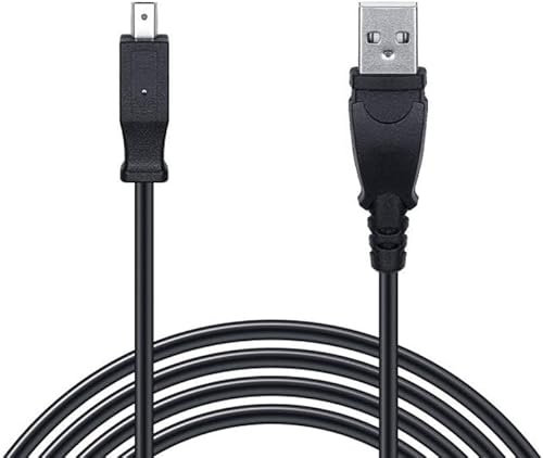 AlyKets USB U-8 (U8) Câble pour Appareil Photo Câble de Transfert de Données Chargeur pour Kodak M320 M340 M341 M380 M381 M420 M530 C140 C180 C190 C310 C330 C340 C350 C360 C433 C503 C513 V1003 V1073