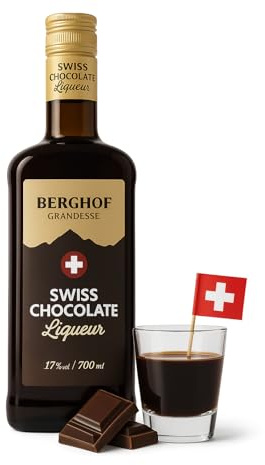 Berghof Grandesse Swiss Chocolate Liqueur – Premium Creamy Liqueur with Authentic Swiss Chocolate, 17% ABV –Dessert Drink & Cocktail Mixer