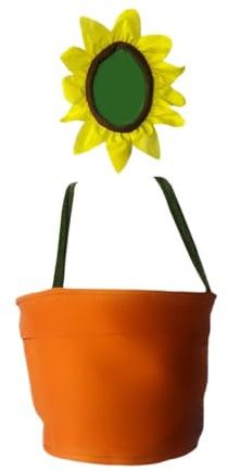 rockible Flower Pot Costume Novelty with Headpiece for Role Play Stage Party, for kids